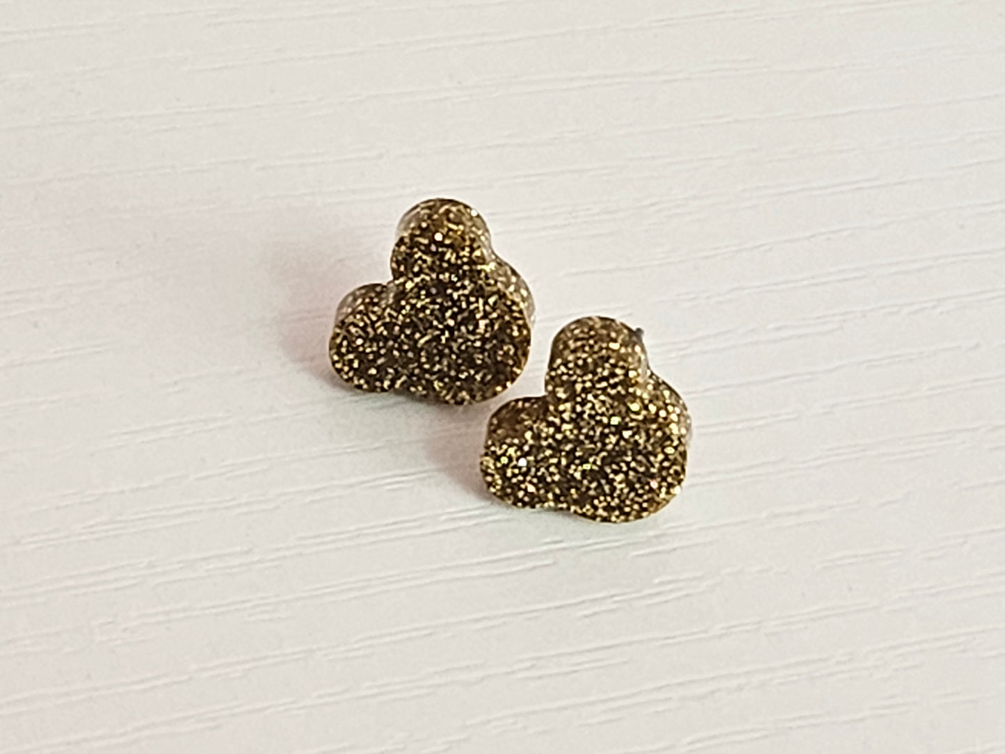 Post Resin Earrings - Mouse Head Shaped