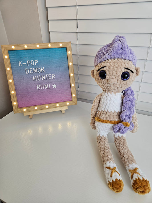 Demon K-Pop Hunter (Purple Hair)