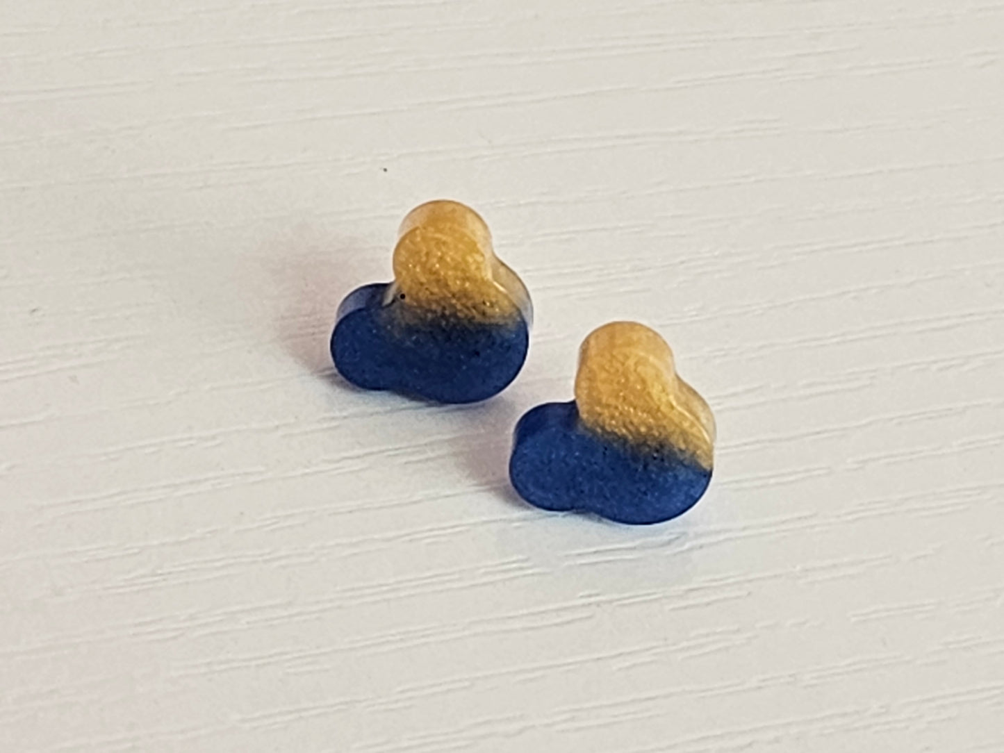 Post Resin Earrings - Mouse Head Shaped