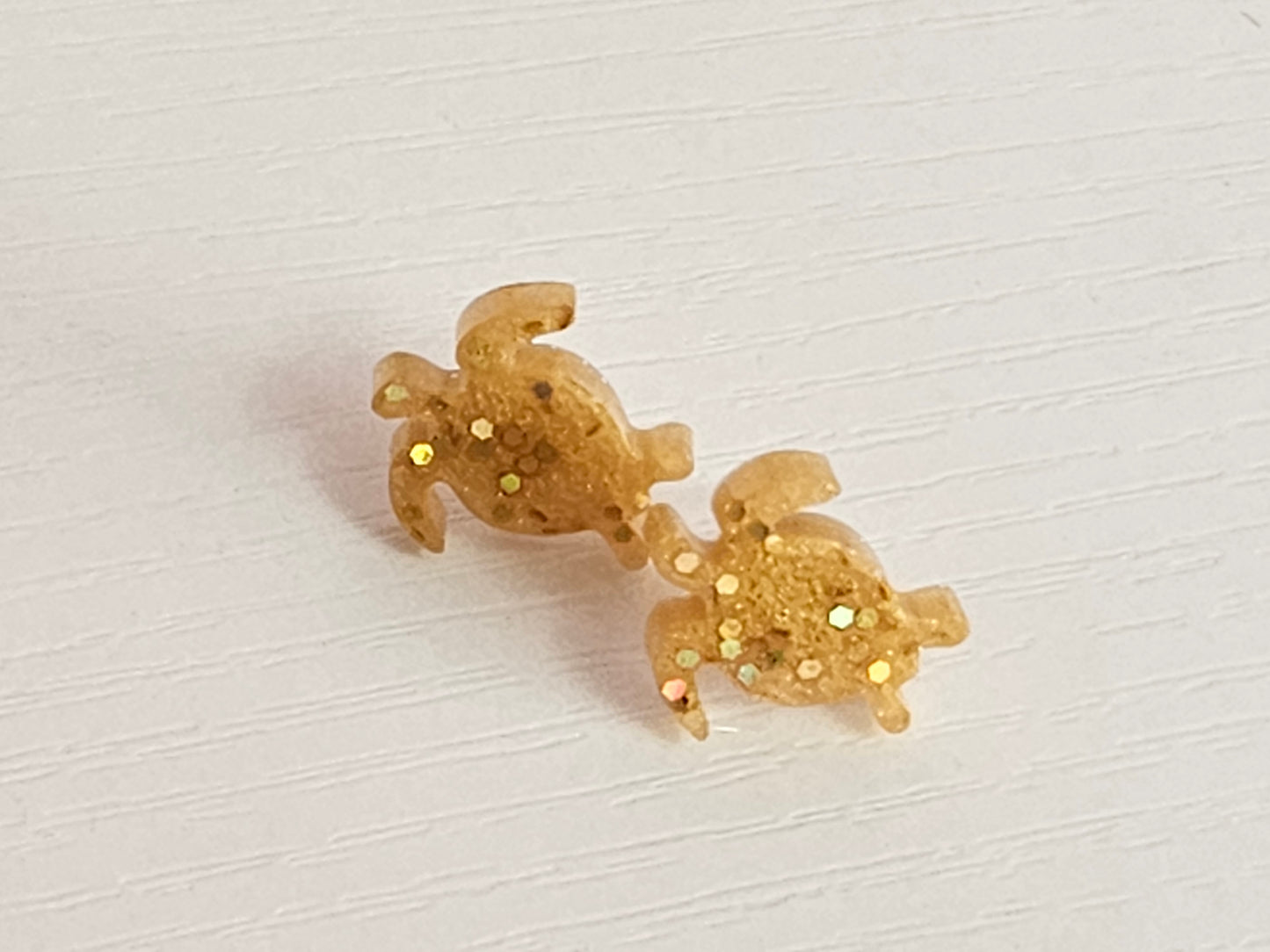 Post Resin Earrings - Sea Turtle Shaped