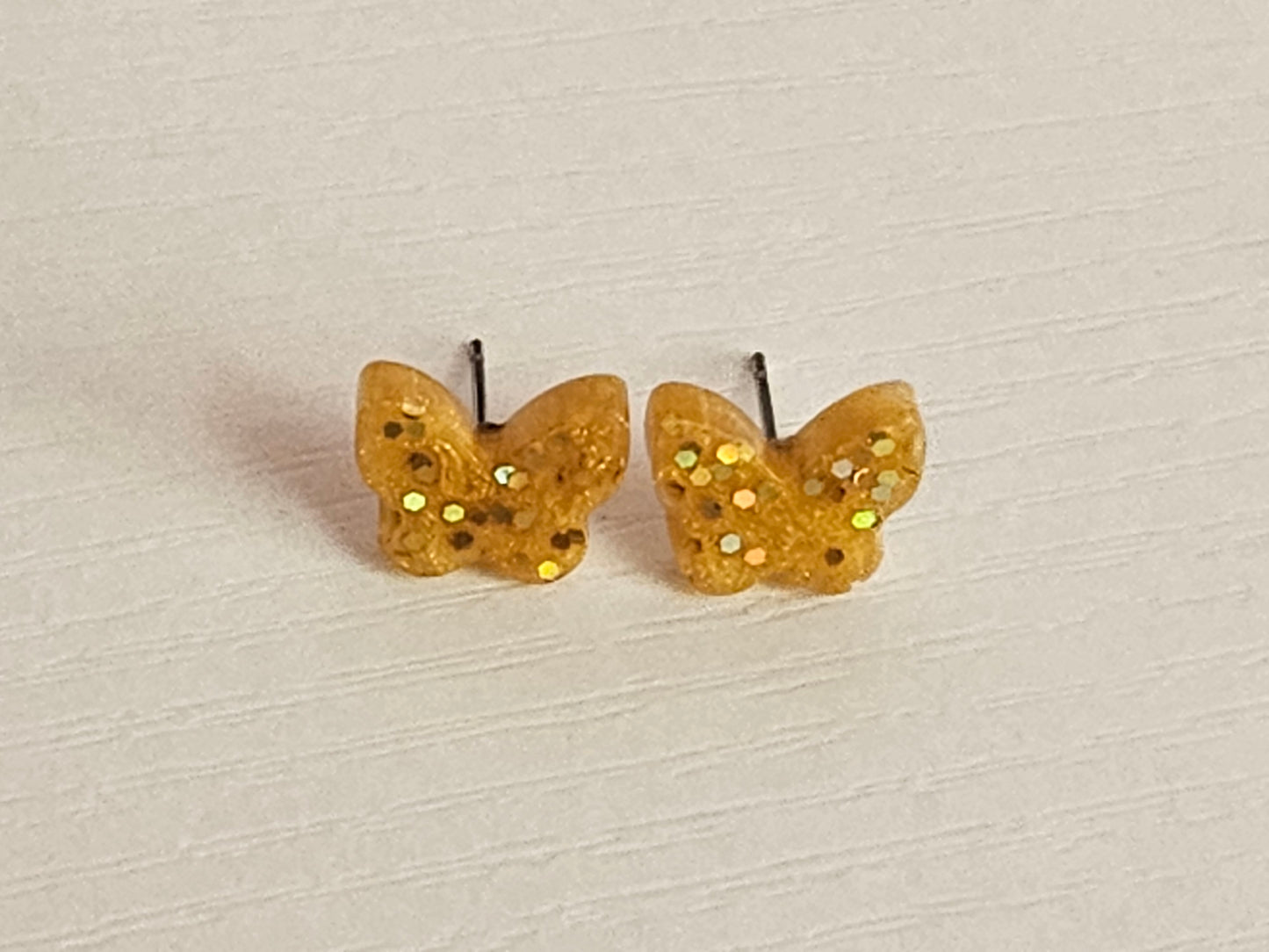 Post Resin Earrings - Butterfly Shape