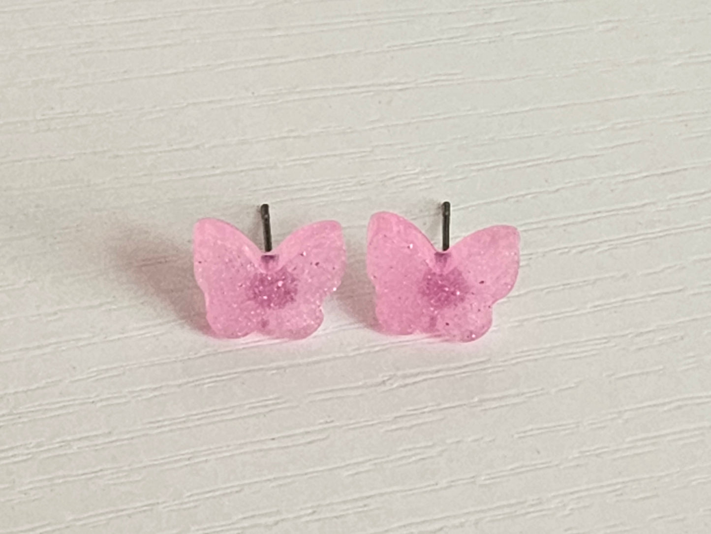 Post Resin Earrings - Butterfly Shape