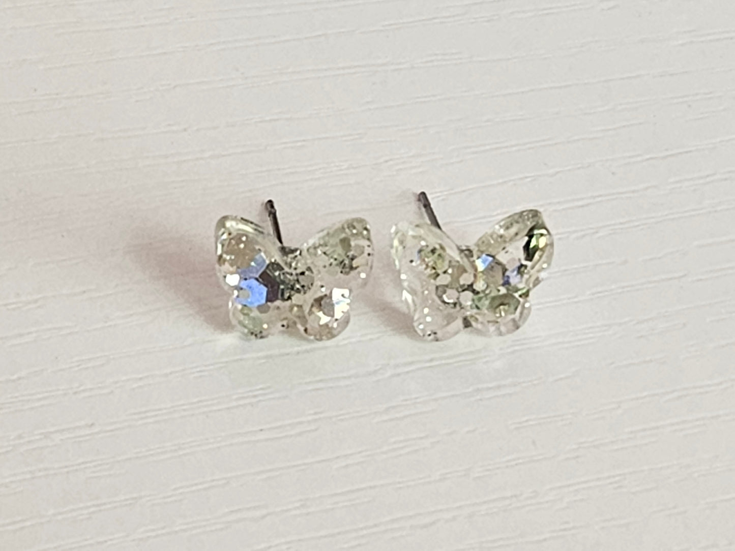 Post Resin Earrings - Butterfly Shape