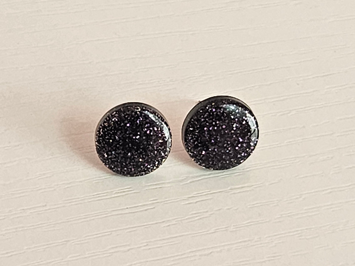 Post Resin Earrings - Circle Shape