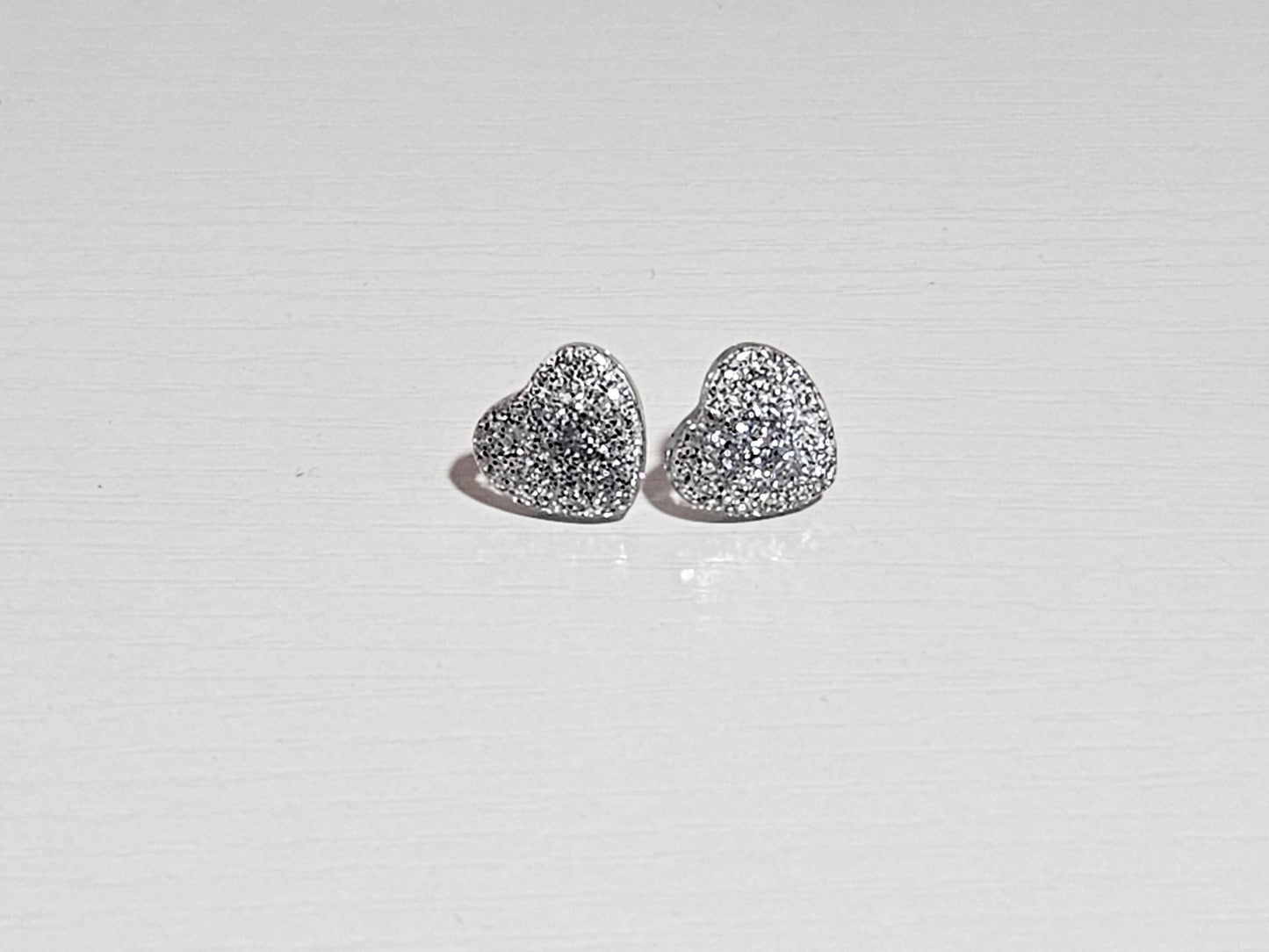 Post Resin Earrings - Heart Shaped