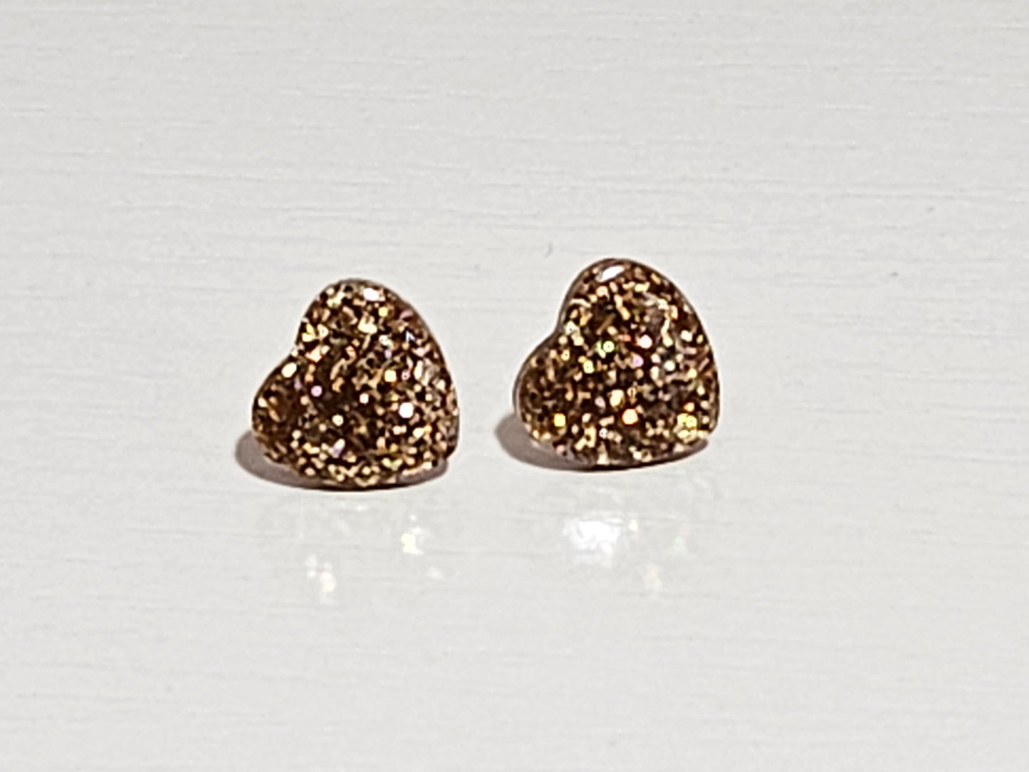 Post Resin Earrings - Heart Shaped